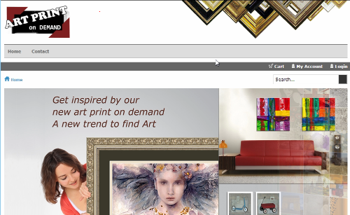 art print on demand website development